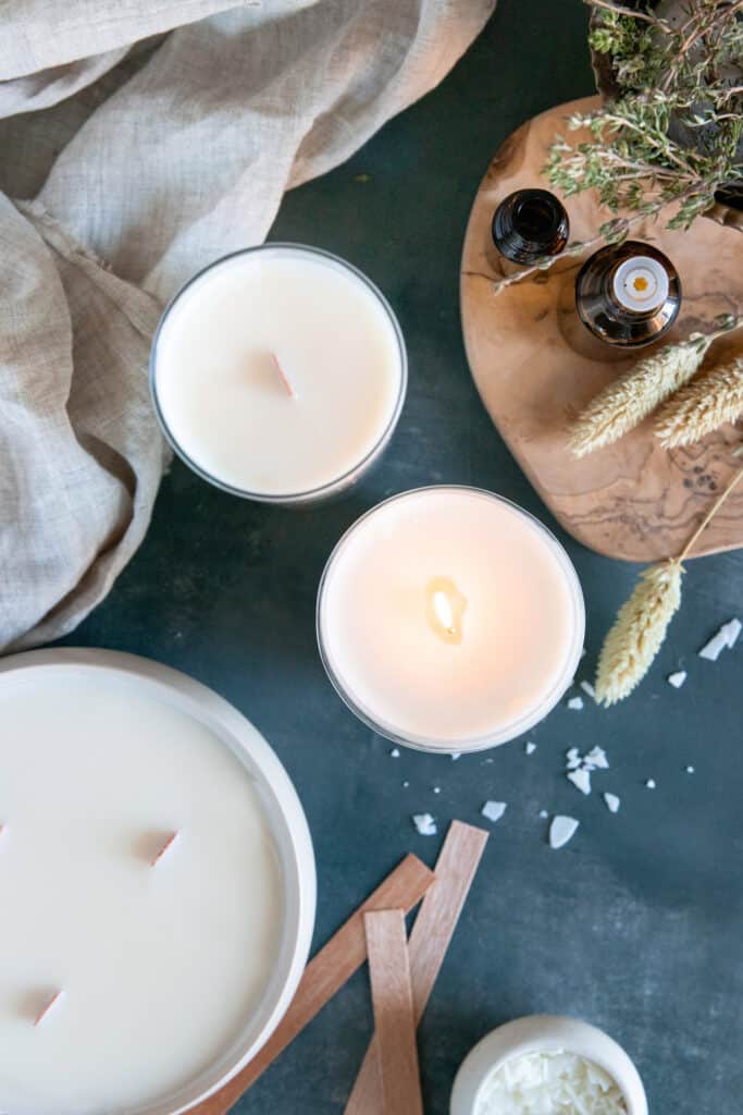 Make Your Home Extra Cozy With DIY Wood Wick Candles